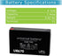 6V 7Ah SLA Battery for Huffy BMW X6 Ride On Toy Car Model # 17034