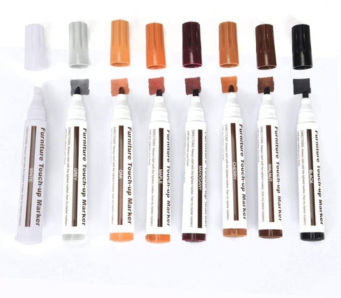 SEISSO Furniture Repair Kit - Set of 42, Wood Repair Kit with Scratch Repair Markers and Wax Sticks