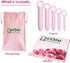 QoQiu 5-Pack Silicone Dilators for Pelvic Floor for Women with Fine Scales, Pink with Storage Bag, Pelvic Wand