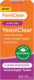 FemiClear YeastClear, Fast-Acting Cream with Natural Ingredients, Clears Discharge, 0.5oz Gynecologist Tested