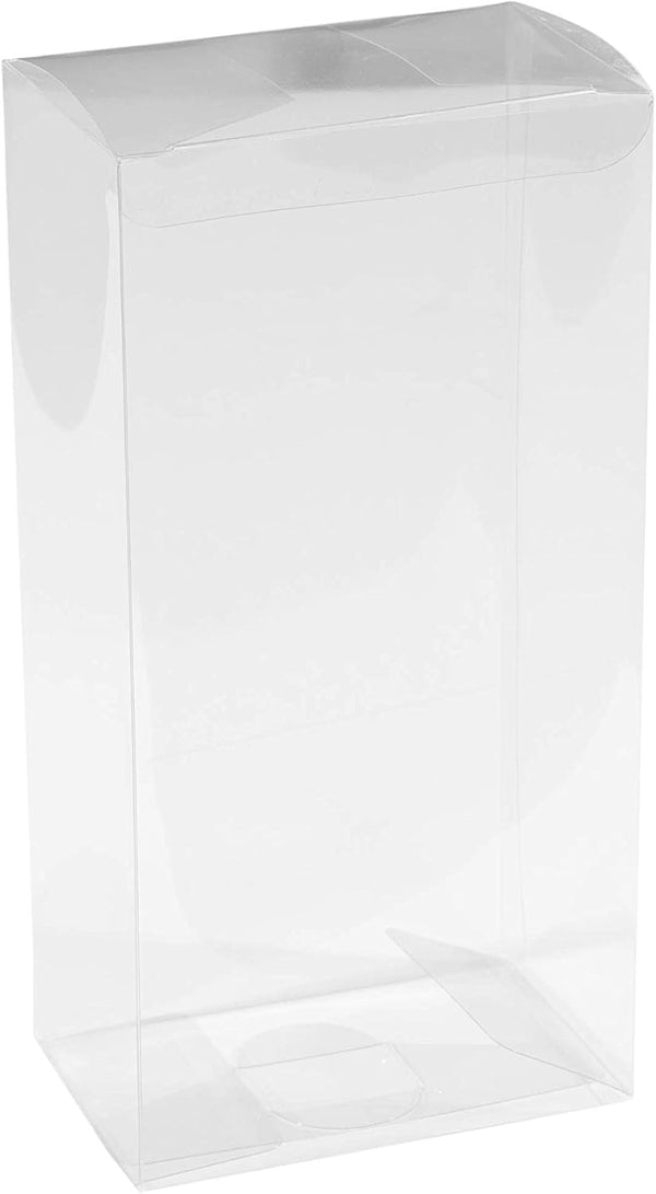 Clear PET Plastic Storage Boxes, 8 Pack, 7.5"x3.75"x2.5", Transparent Gift Boxes for Party Favors