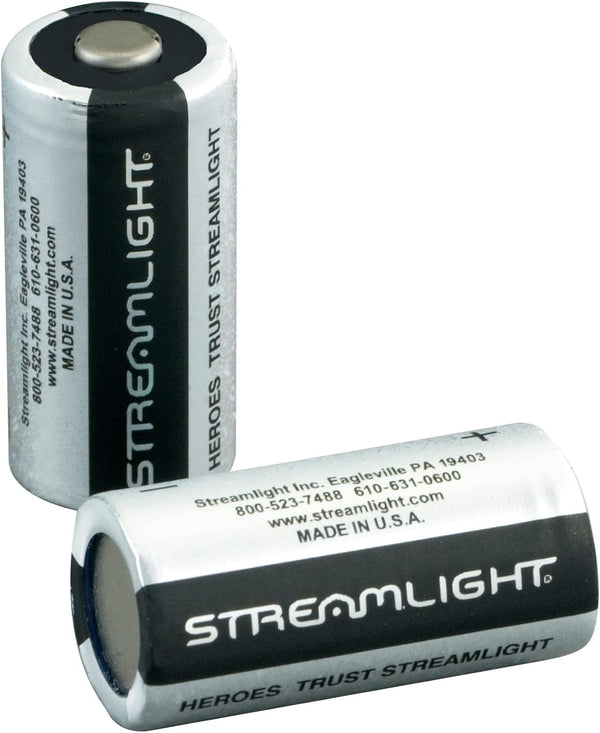 Streamlight 85175 CR123A Lithium Batteries, 2-Pack