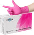 FINITEX Pink Nitrile Disposable Gloves - 3.5mil, 100PCS, Powder Free, Latex Free, Medical Exam, Food Cleaning