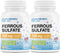 Puregen Labs Ferrous Sulfate 325 mg (65 mg Elemental Iron) High Potency Iron Supplement | No Artificial Color Additives - Total 400 Tablets Made in USA