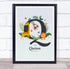 The Card Zoo Jungle Animals Initial Q Baby Birth Details Nursery Christening Gift Print