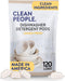 The Clean People All Natural Dishwasher Pods, Cuts Grease & Rinses Sparkling Clean, Lemon, 120 Pack