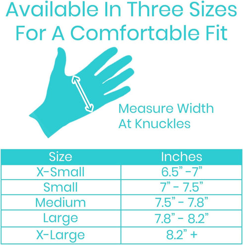 Vive Arthritis Gloves (2 Pairs) - Men Women Rheumatoid Compression Hand Glove for Osteoarthritis Pain Relief