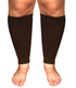 Runee Extra Wide Calf Compression Sleeve - Leg Support for Wide Calves, Relief from Swelling & Varicose Veins (Black)