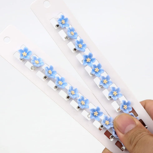 YISSION 20Pcs Mini Flower Hair Clips for Girls, Cute Lily Flower Hair Pins for Wedding Accessories
