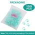Pretty 100PCS Glue Rings for Eyelash Extensions - Lash Glue Holder, Volume Lash Rings, Fanning Cup, Green
