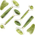 TIHOOD 6PCS Massage Tools Kits, 4 PCS Jade Roller Facial Kits with 2 Scraping Massage Tools for Anti Aging