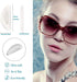 Eyeglass Nose Pads - Adhesive Anti-Slip Soft Silicone Nose Pad Cushion for Glasses, 12 Pairs, Clear