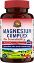 Vitalitown Magnesium Complex Supplement 500mg - Chelated Magnesium Glycinate, Malate, Taurate & Citrate - 120 Capsules