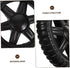 Gatuida 4pcs Push Cart Wheels for Grocery Trolley PU Rolling Cart Wheels Easy Installation for Uneven Surfaces
