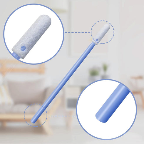 Wellgler's 200pcs Foam Swabs for Makeup, Gun Cleaning, or Pet Care, Multi-role Cleaning Swabs KM742 (Blue)