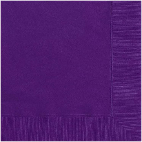 Deep Purple Paper Luncheon Napkins, Pack of 20, Perfect for Parties, Birthdays, Weddings & Special Events