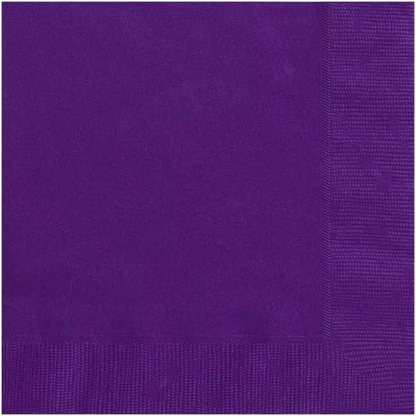 Deep Purple Paper Luncheon Napkins, Pack of 20, Perfect for Parties, Birthdays, Weddings & Special Events