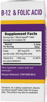 Superior Source No Shot Vitamin B12 Cyanocobalamin (1000 mcg), Folic Acid (400 mcg), 60 Ct, Quick Dissolve Tablets