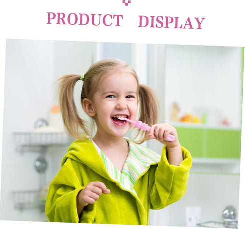 Set 3pcs PartyKindom Cartoon Tooth Brush Boys and Girls Toothbrushes Timer Manual Toothbrush for Oral Care