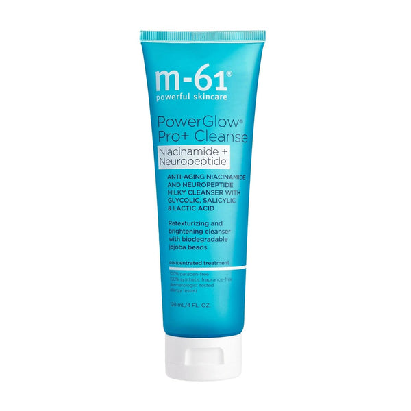 m-61 PowerGlow Pro+ Niacinamide+Neuropeptide Cleanse - Anti-aging Milky Cleanser with Exfoliators