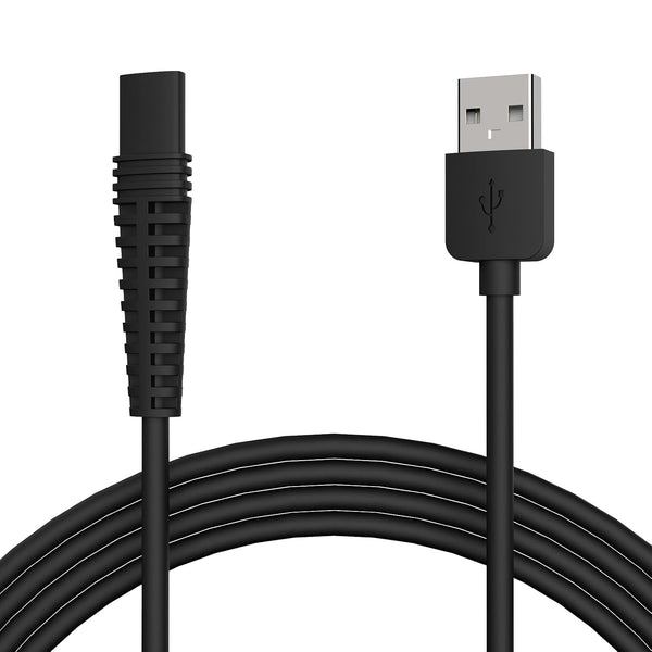 Linkidea 5V Shaver Charger Cord, Replacement USB Power Charger Adapter Cable for Electric Razor (Black)