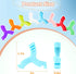8 Pcs Y Shaped Aligner Colorful Tray Seaters for Invisible or Metal Braces, 8 Colors and Scents