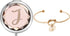 Maid of Honor Gift, Compact Crystal Pocket Makeup Mirror, Initial Monogram Letter J, Love Knot Bracelets