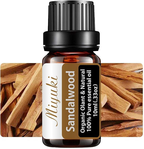Sandalwood Essential Oil, 10ml for Diffuser, Home, Office, Bedroom, Bathroom, Yoga, Spa