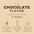 KOS Vegan Protein Powder, Chocolate USDA Organic - Low Carb Pea Protein Blend, 10 Servings