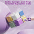 Pomelo Life 7 Magic Cube Pill Organizer Keychain - Day Weekly Portable Medicine Box with Moisture-Proof Sealed