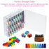 JIASHENG Two Nail Polish Organizer Case Holders, 48 Bottles Storage Box with Adjustable Space Divider