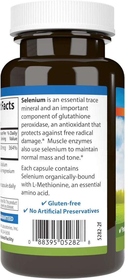 Carlson - Selenium, 200 mcg Yeast-Free, Prostate Health & Immune Support, 180 Capsules