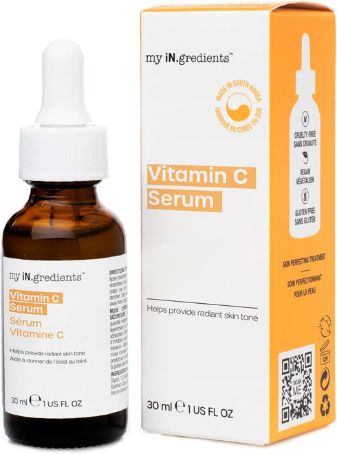 Masque Bar My Ingredients 12% Vitamin C Face Serum - Hydrating, Pore Refining, Wrinkle Repair, Korean Skincare
