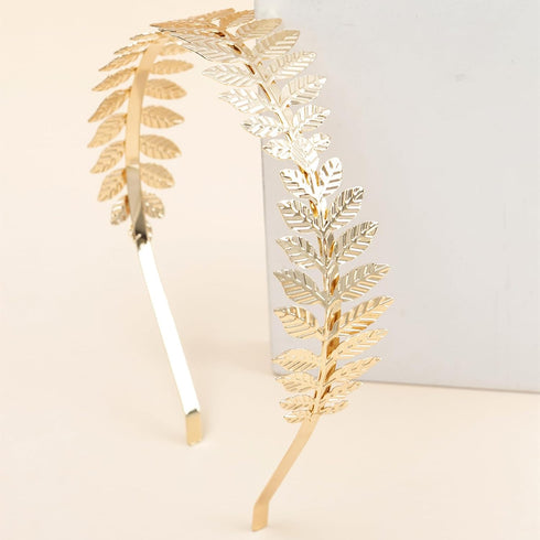Leaf Branch Bridal Hair Crown Headbands, Gold