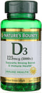 Nature's Bounty D 5000 IU Softgels, 100 Count