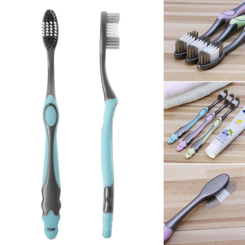 WOEIFGV 1pc Super Hard Bristles Tooth Brush For Adults Remove Coffee