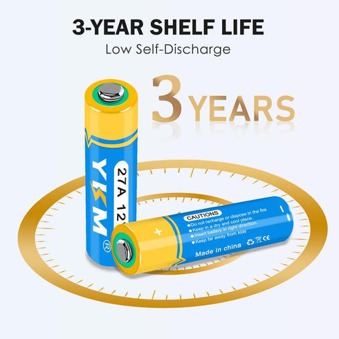 10 Pack A27 12V Alkaline Battery LR27A MN27 for Ceiling Fan Remote, Garage Door Opener