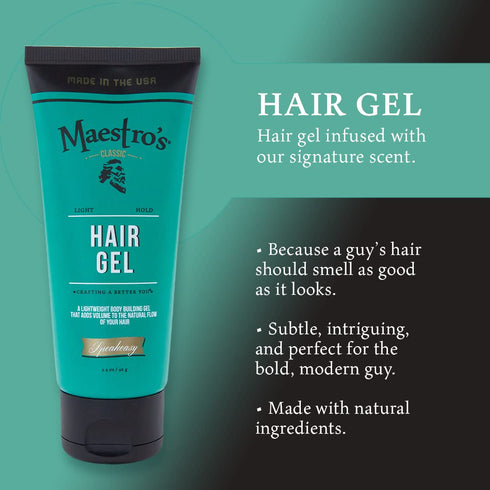 Maestro's Classic Hair Gel, Speakeasy Blend, 3.4 Ounce
