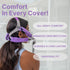 Snugell CPAP Headgear Strap Covers & Neck Pad Cushion (Purple) - Ultra-Soft Fleece Mask Cushion for Comfort & Skin