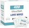 400 Count Lens Wipes for Eyeglasses, Pre-moistened Scratch-Free Streak-Free Cleaner Wipes for Sunglasses