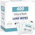 400 Count Lens Wipes for Eyeglasses, Pre-moistened Scratch-Free Streak-Free Cleaner Wipes for Sunglasses
