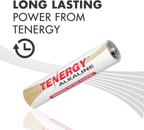 Tenergy 1.5V 120 Pack AAA Batteries, High Performance Alkaline AAA Non-Rechargeable Battery for Clocks, Remotes, Toys