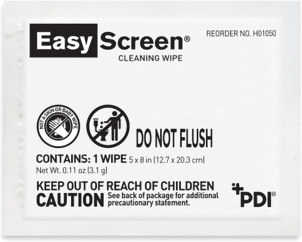 Easy Screen Surface Cleaner Individual Packet, Alcohol Scent - 50 Ct H01050