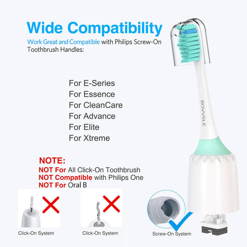 Toothbrush,4 Pack. Replacement Toothbrush Heads for Philips Sonicare Replacement Heads E-Series, Essence, Xtreme
