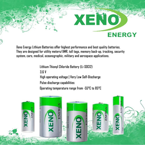 XL-060F AA Size Lithium Battery, 3.6V 2400mAh