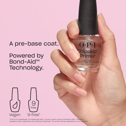 OPI Nail Lacquer Base Coat - Clear Nail Polish Base Coat, Chip Resistant, Protects Nails