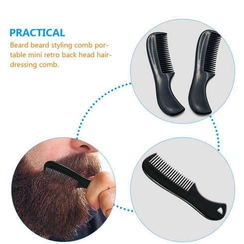 10pcs Mini Beard Comb for Men, Pocket Sized Comb for Grooming, Mustache Comb, Hair Care Comb