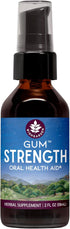 WishGarden Herbs Gum Strength Oral Health Aid, Natural Mouthwash Supplement for Adults with Myrrh & Usnea, 2oz