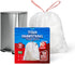 13 Gallon Drawstring Trash Bags, White Garbage Bags, Unscented, 132 Count, Strong Can Liners for Kitchen Home Office