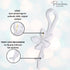 Parcelona French Twist n Clip Hair Barrette - Flower, Bow, and Chain 4" Non Slip Hair Accessories